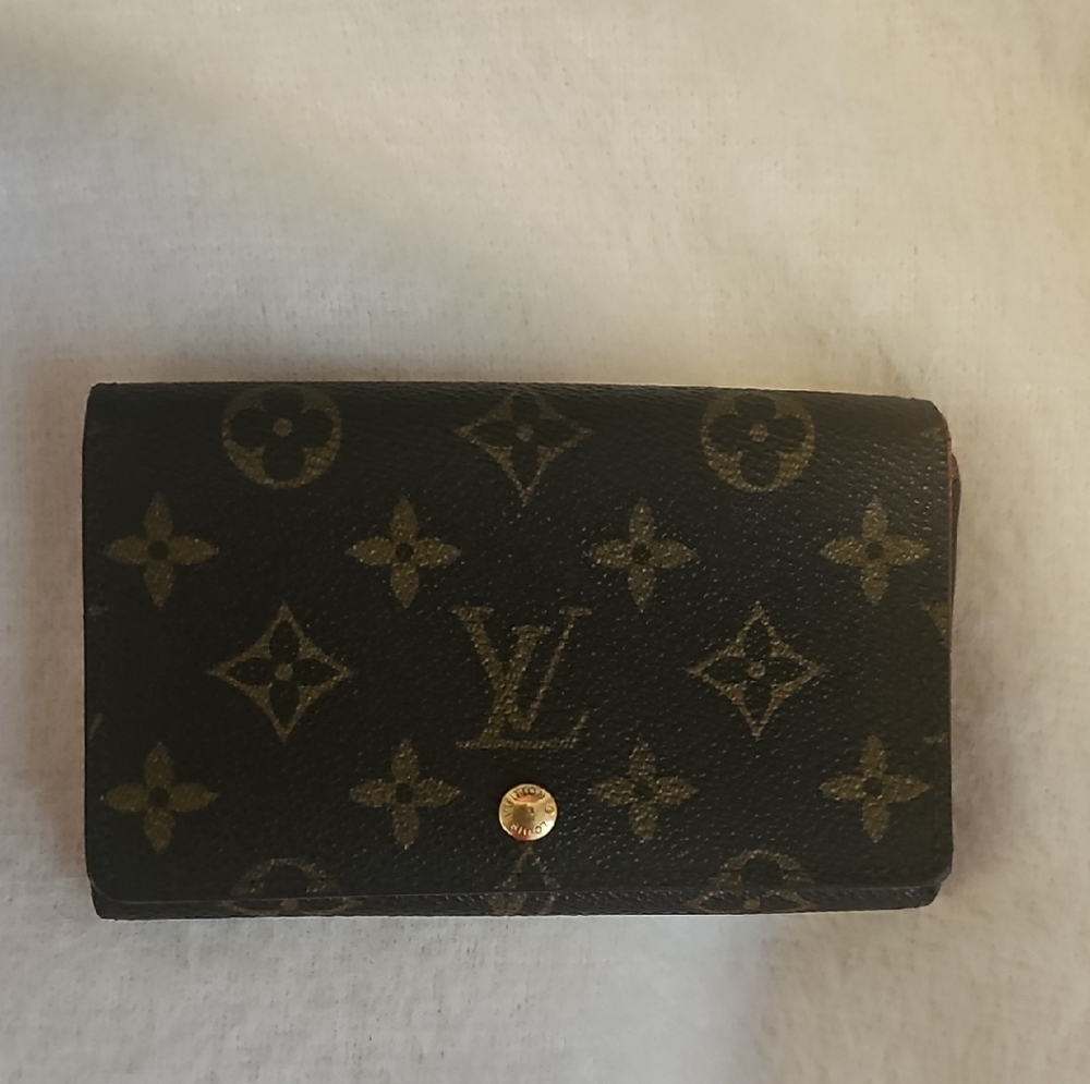 Louis Vuitton Brown and Gold Monogram Wallet